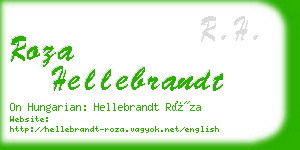 roza hellebrandt business card